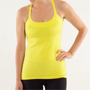 Lululemon size 6 Women's Yellow Tank Top